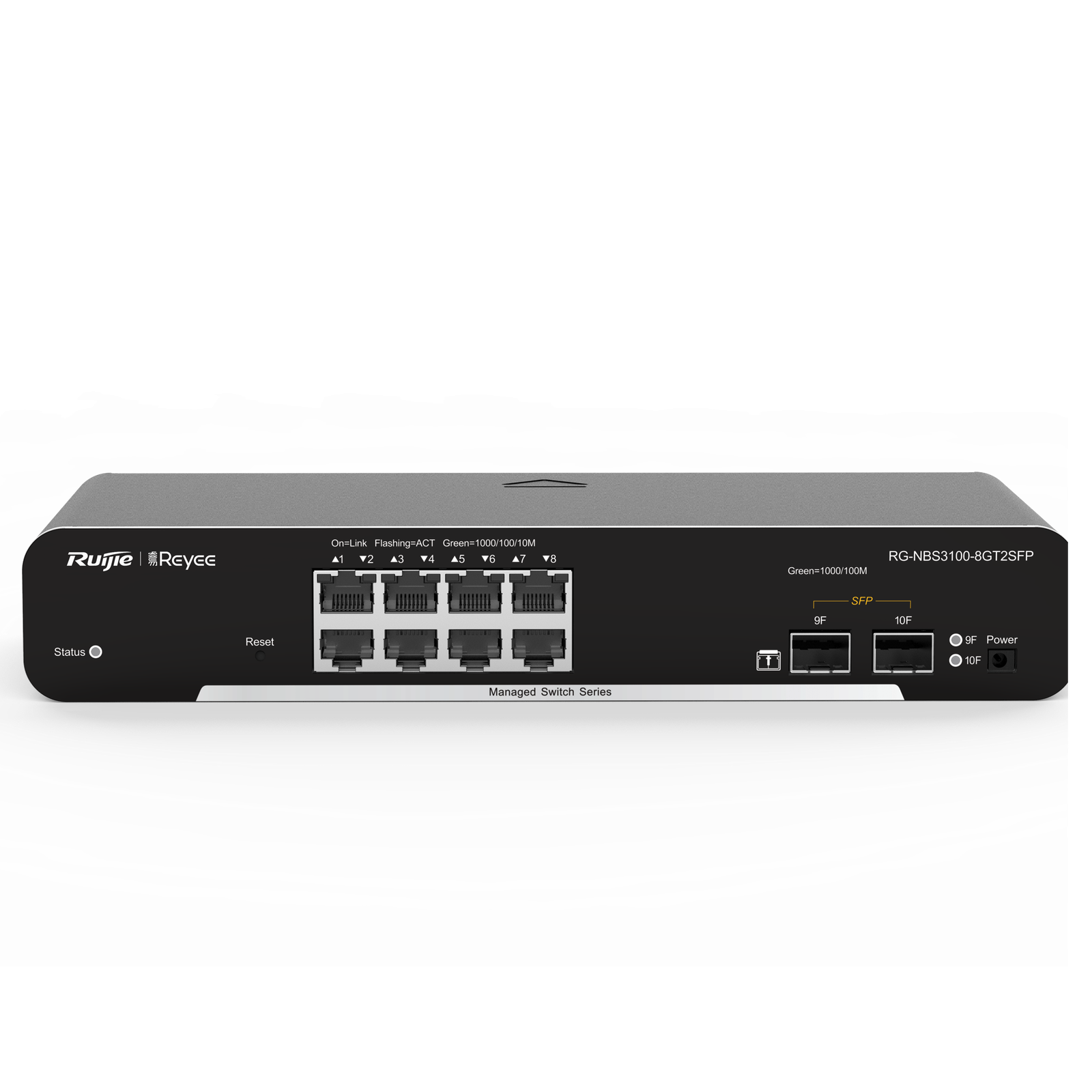 Reyee Switch Cloud Capa 2 8 puertos Gigabit+ 2 SFP Gigabit
