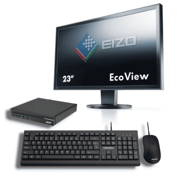BUNDLE - ACER VERITON N4640G MINI PENTIUM G4500T 6-GEN 8GB 128GB SSD M.2+500GB HDD WIN 10 PRO + MONITOR DELL 24'' U2412 1920x1200 VGA+DVI+DP - Image 2
